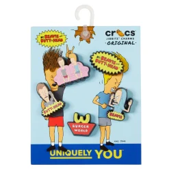 Cheap Beavis and Butthead Jibbitz 5 Pack Women Other Accessories|Other Accessories