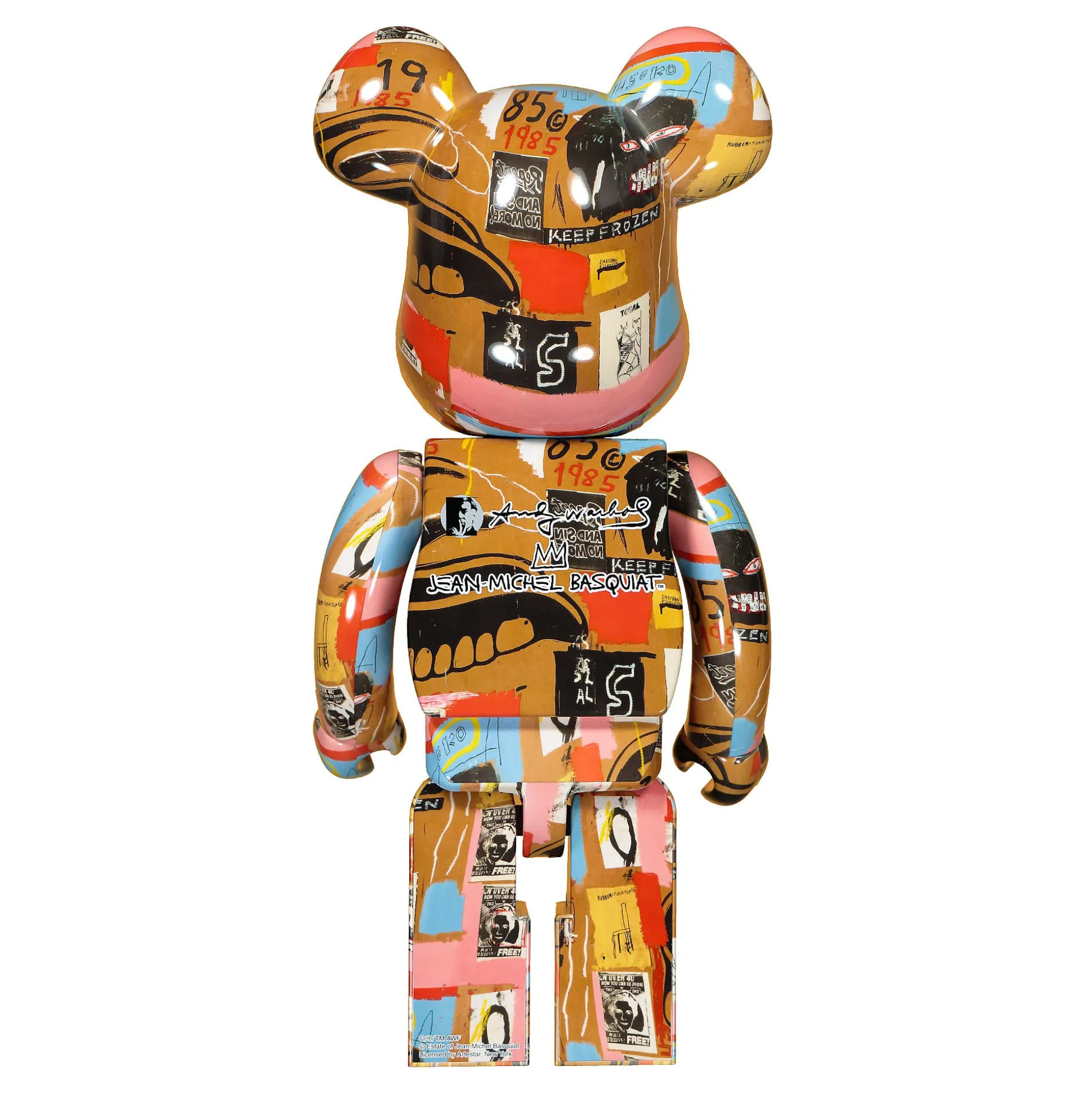 Discount Be@rbrick Andy Warhol x Jean Michel Basquiat #2 1000% Women Home Accessories|Home Accessories