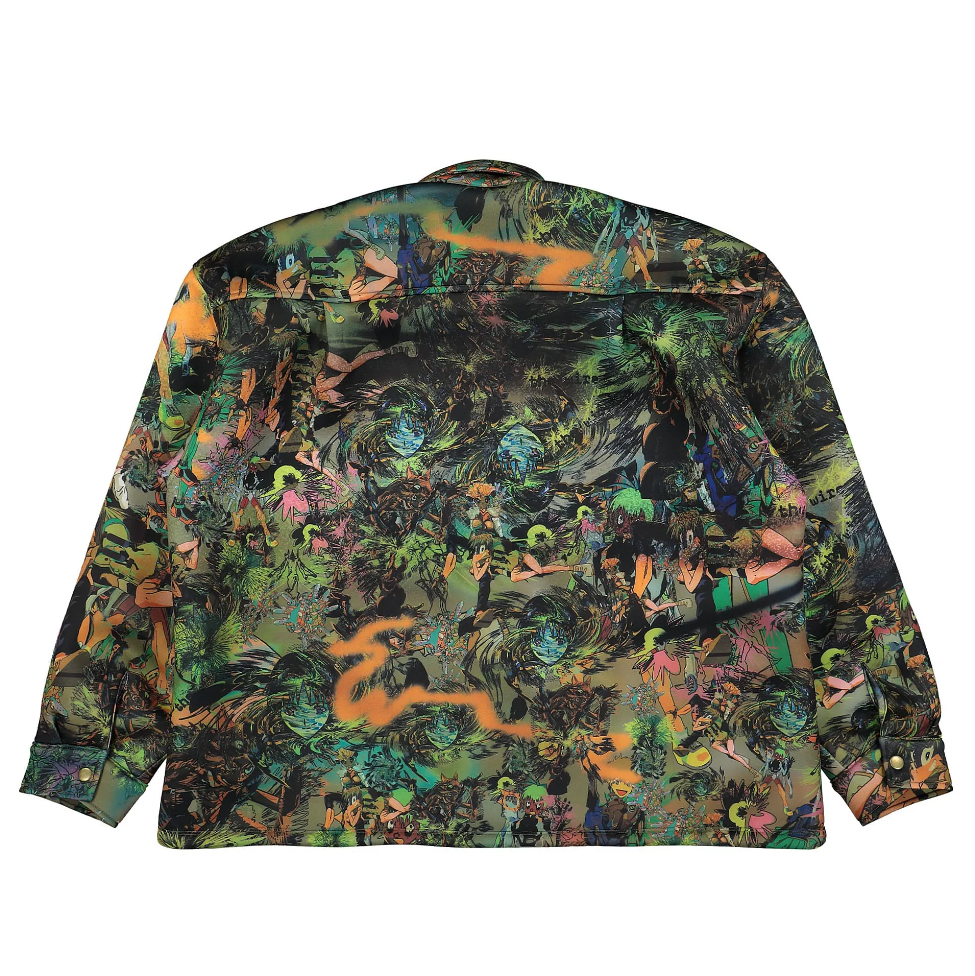 Cheap Camo Cartoon Scuba Knit Shirt Shirts