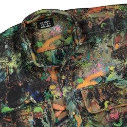 Cheap Camo Cartoon Scuba Knit Shirt Shirts
