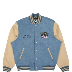 Online Care Denim Varsity Jacket Jackets & Coats
