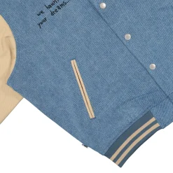 Online Care Denim Varsity Jacket Jackets & Coats
