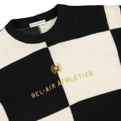 Cheap Colour Block Intarsia Knit Sweater Sweatshirts & Hoodies