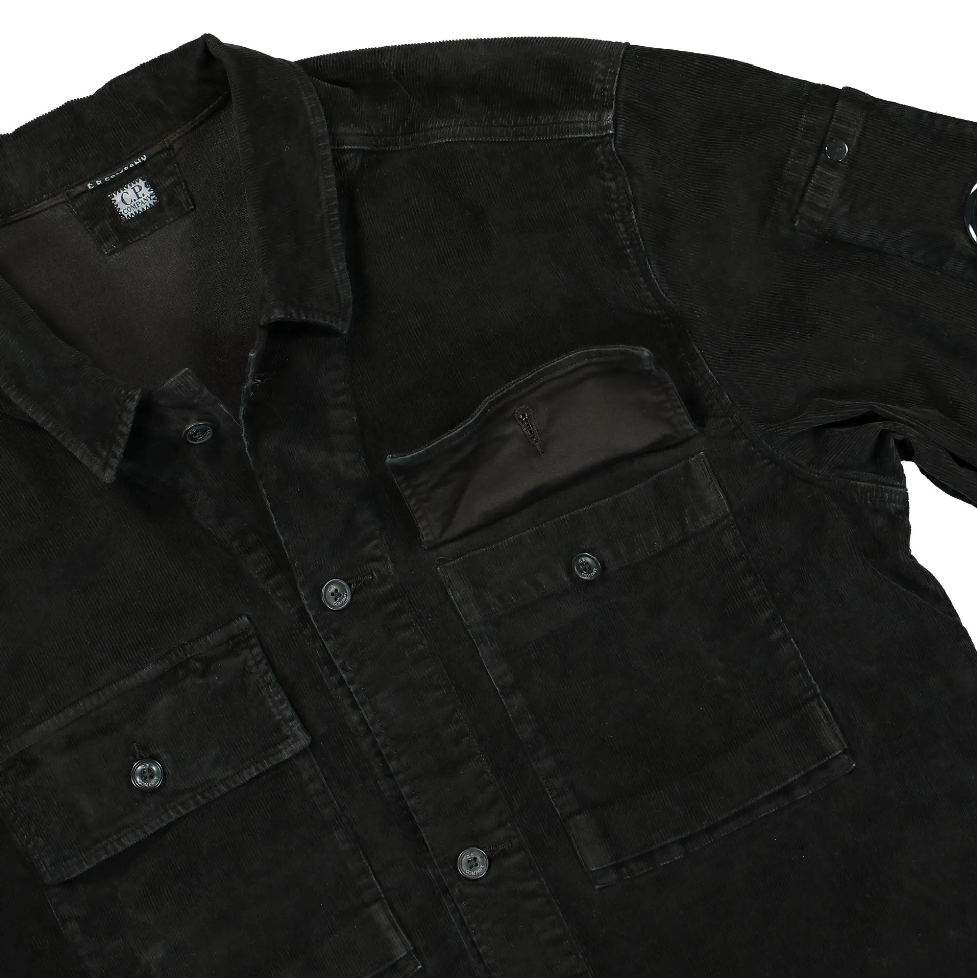Clearance Corduroy Buttoned Utility Overshirt Shirts