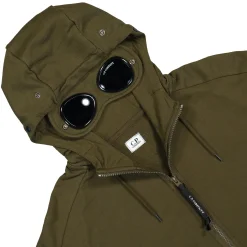 Hot Diagonal Raised Fleece Goggle Zipped Hooded Sweatshirt Sweatshirts & Hoodies