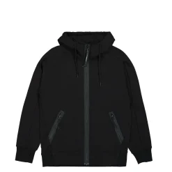 Best Sale Diagonal Raised Fleece Goggle Zipped Hoodie Sweatshirts & Hoodies