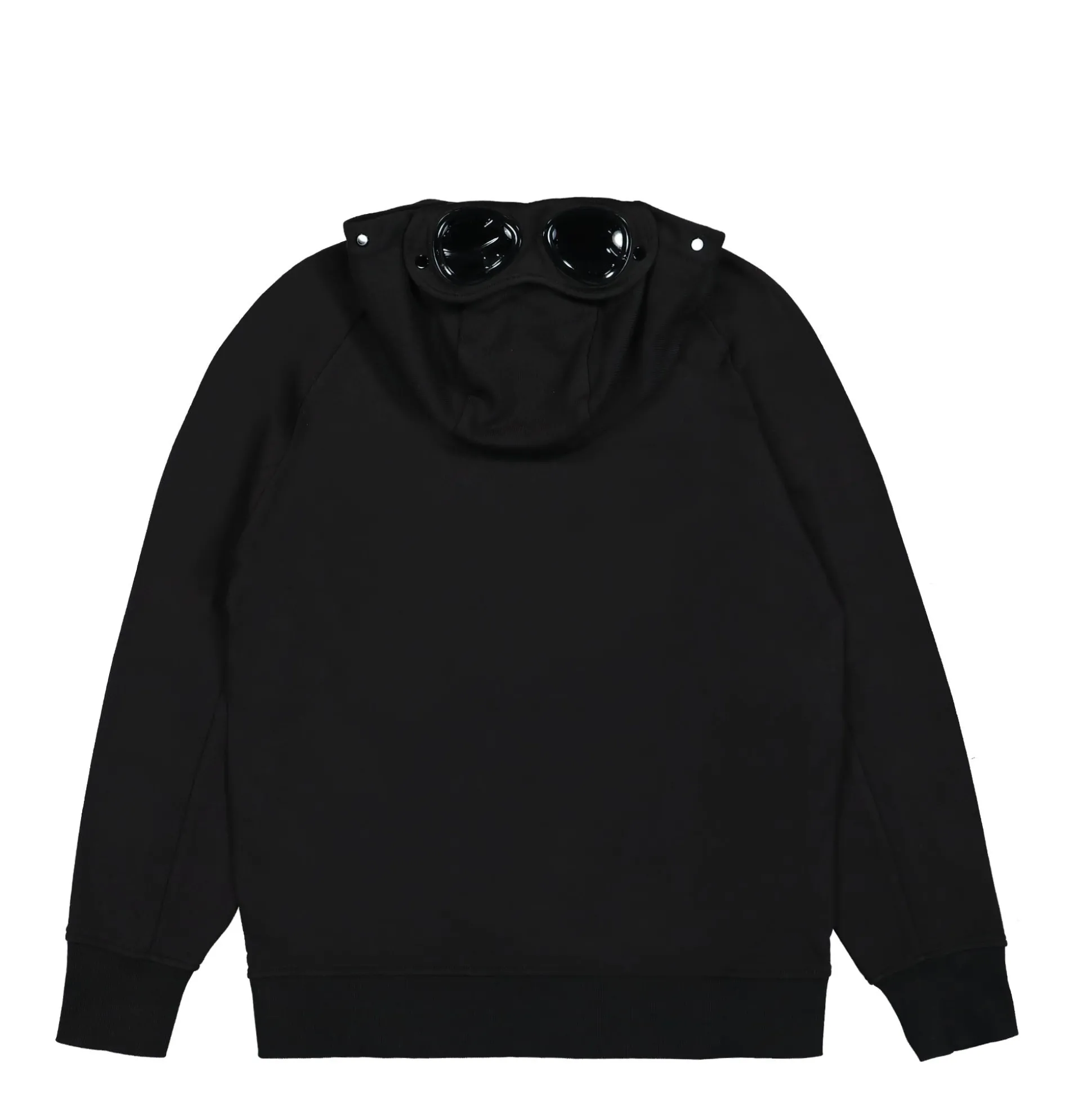 Best Sale Diagonal Raised Fleece Goggle Zipped Hoodie Sweatshirts & Hoodies