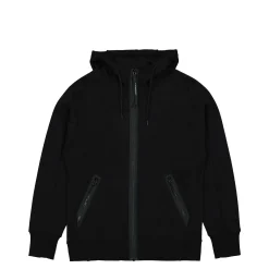 Shop Diagonal Raised Fleece Goggle Zipped Hoodie Sweatshirts & Hoodies