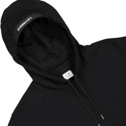 Hot Diagonal Raised Fleece Lens Hooded Sweatshirt Sweatshirts & Hoodies