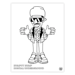 Fashion Hip Hop Coloring Book Coloring Books