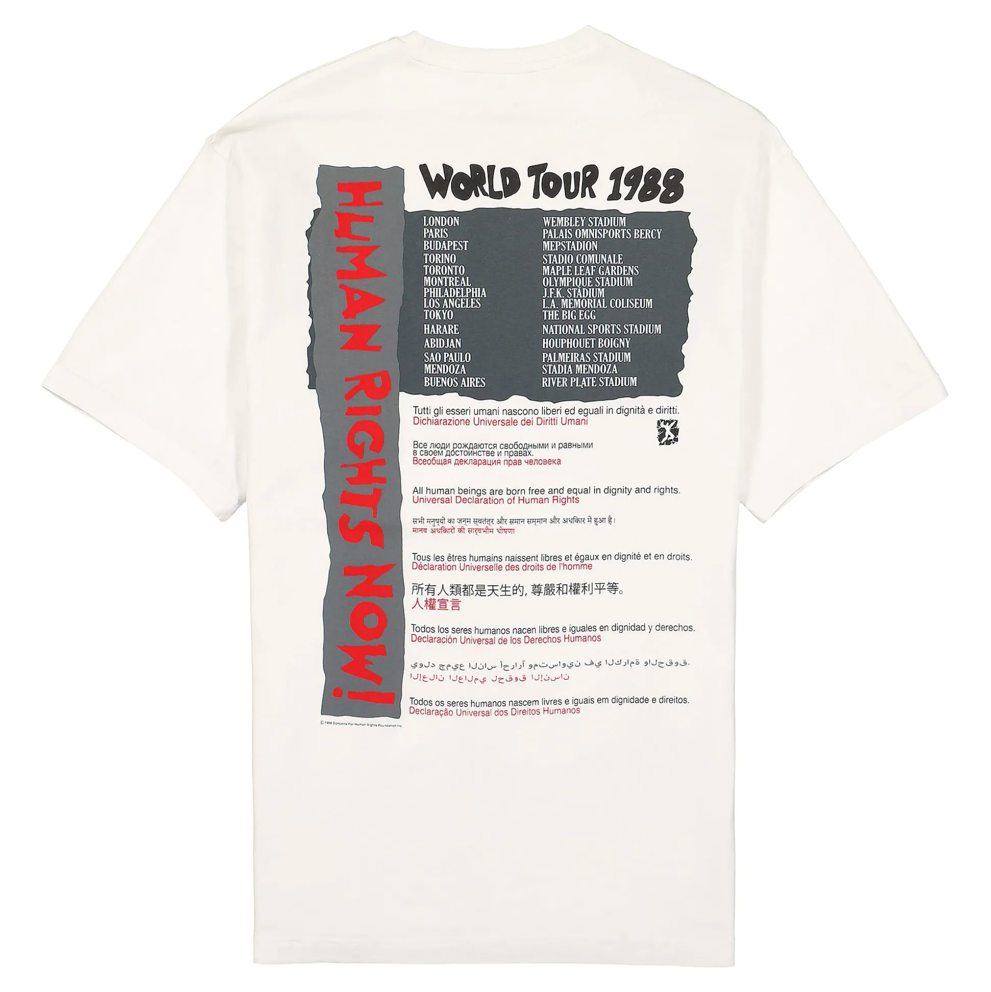 Shop Human Rights Now Tee T-Shirts & Long Sleeves
