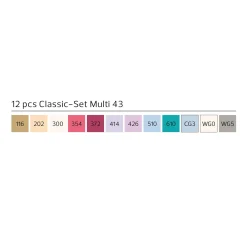 Fashion Marker 12er Multi Set 43 Marker Sets