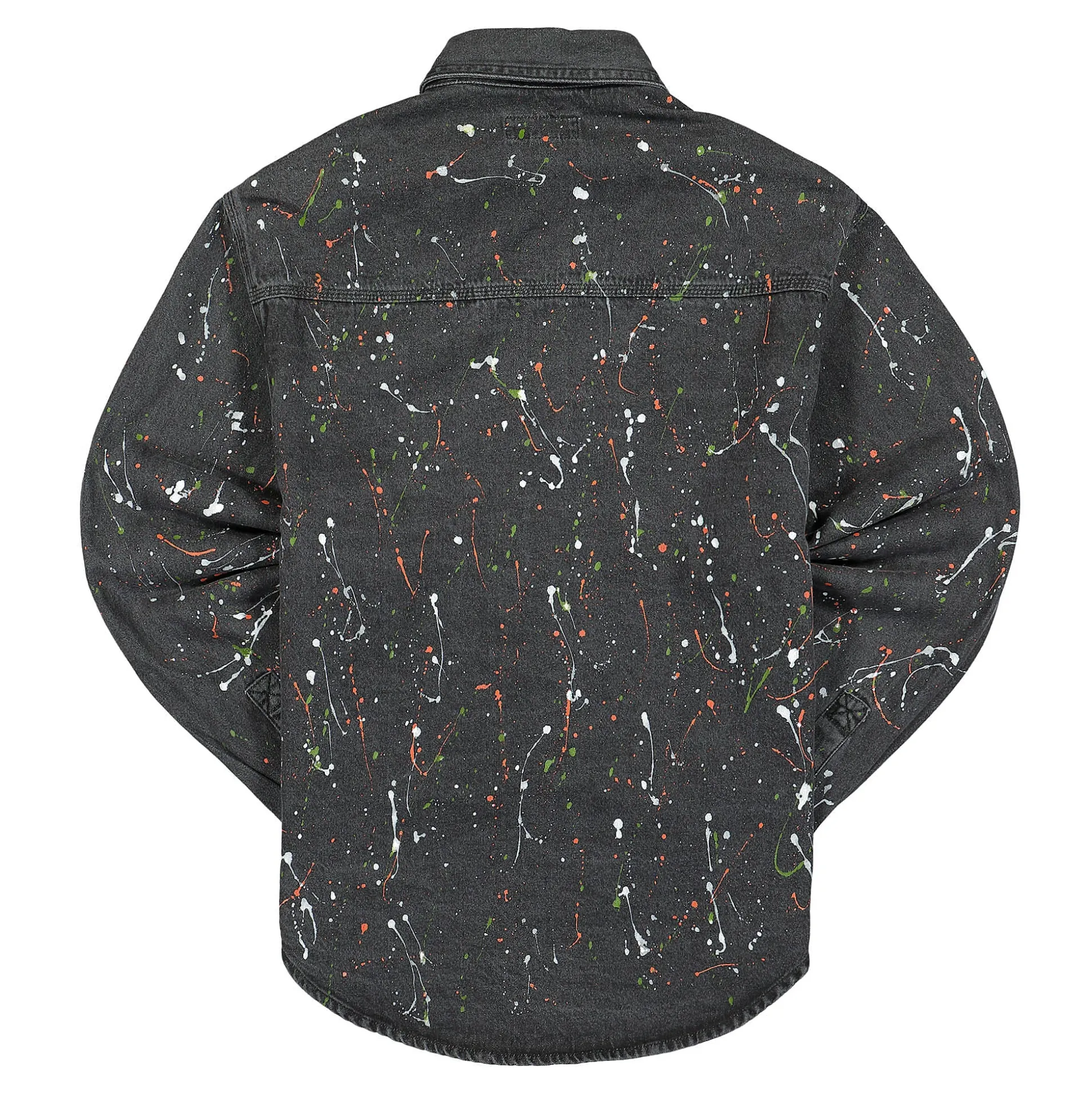 Fashion Paint Splatter Denim Shirt Shirts