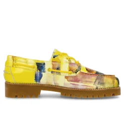 Store Painted Lug Loafer Low Tops|Fashion Sneaker
