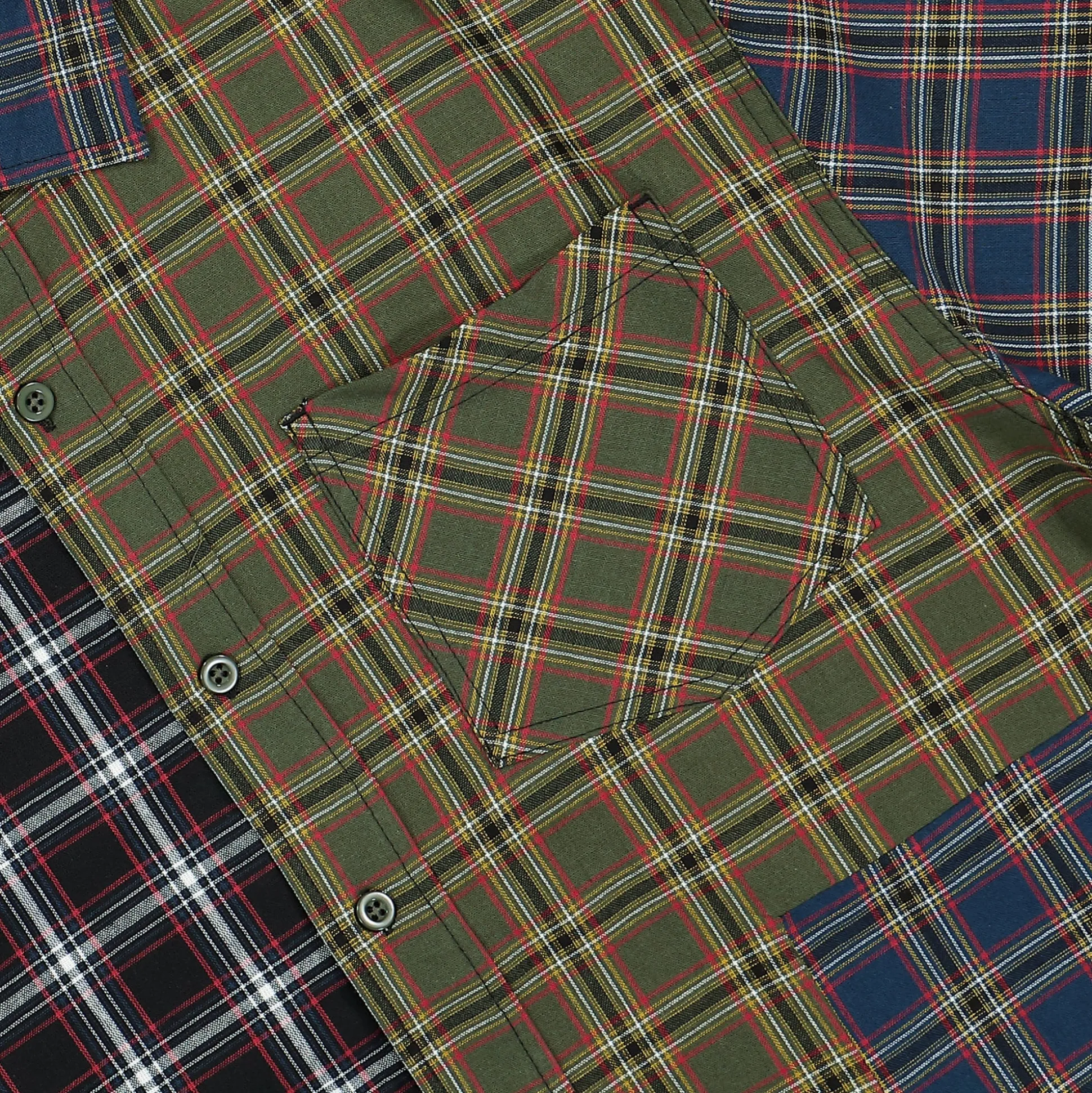 Discount Patchwork S/S Shirt Shirts