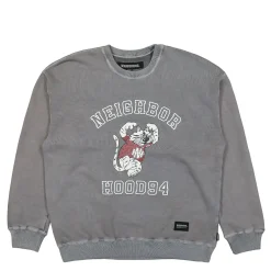 New Pigment Dyed Sweat Shirt LS Sweatshirts & Hoodies