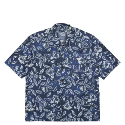 Best Sale Popeline All-Over Flower Stamp Shirt Shirts