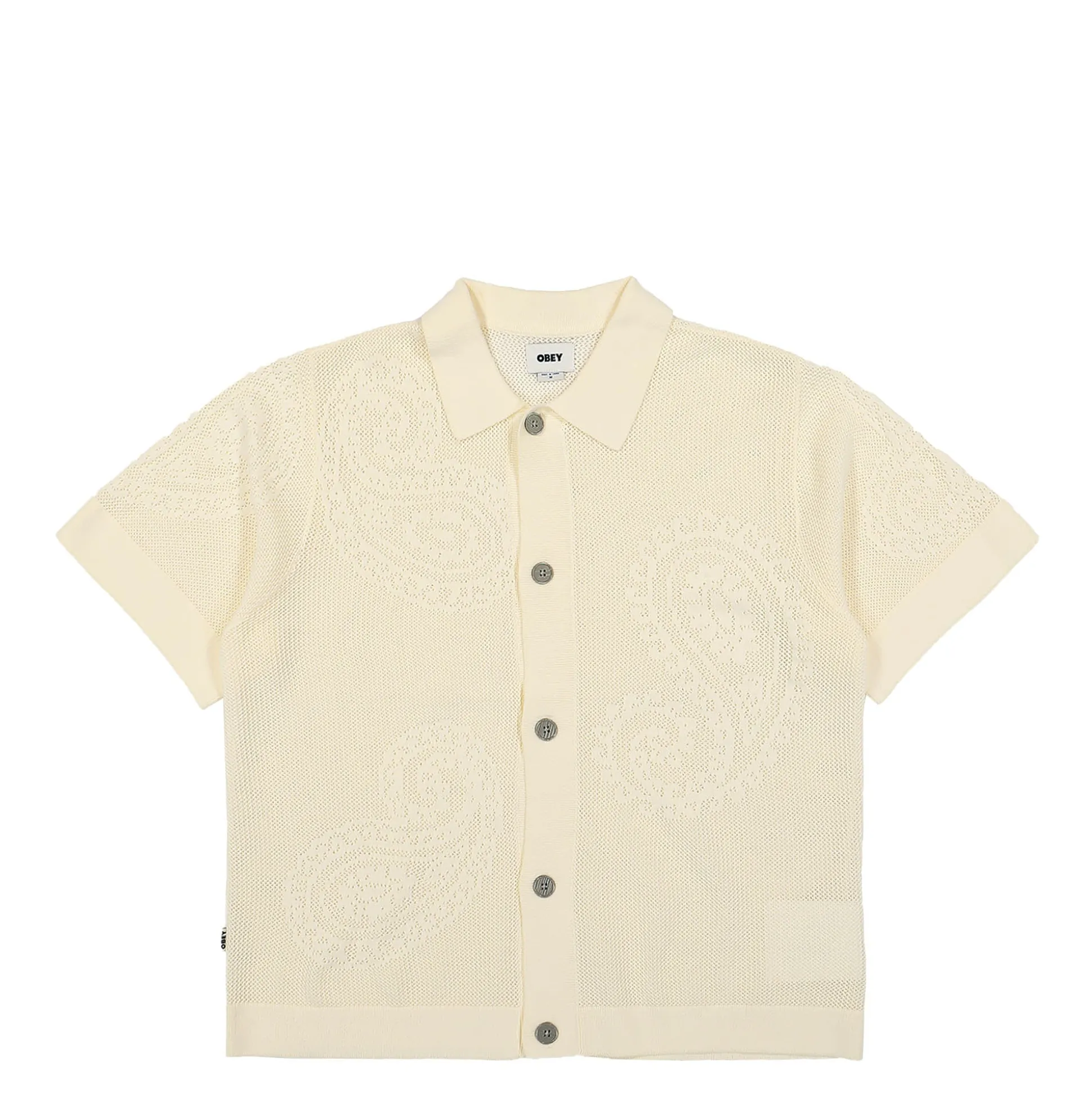 Store Tear Drop Open Knit Shirt Shirts