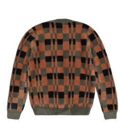 Discount Textured Chequerboard Cardigan Sweatshirts & Hoodies