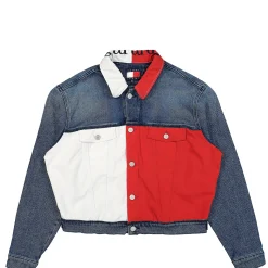 Outlet TJCU Crop Flag Trucker Jacket Jackets & Coats