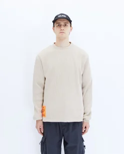 Hot Waffle Thermal Sweater Sweatshirts & Hoodies