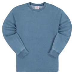 New Washed Knit Denim L/S Tee T-Shirts & Long Sleeves