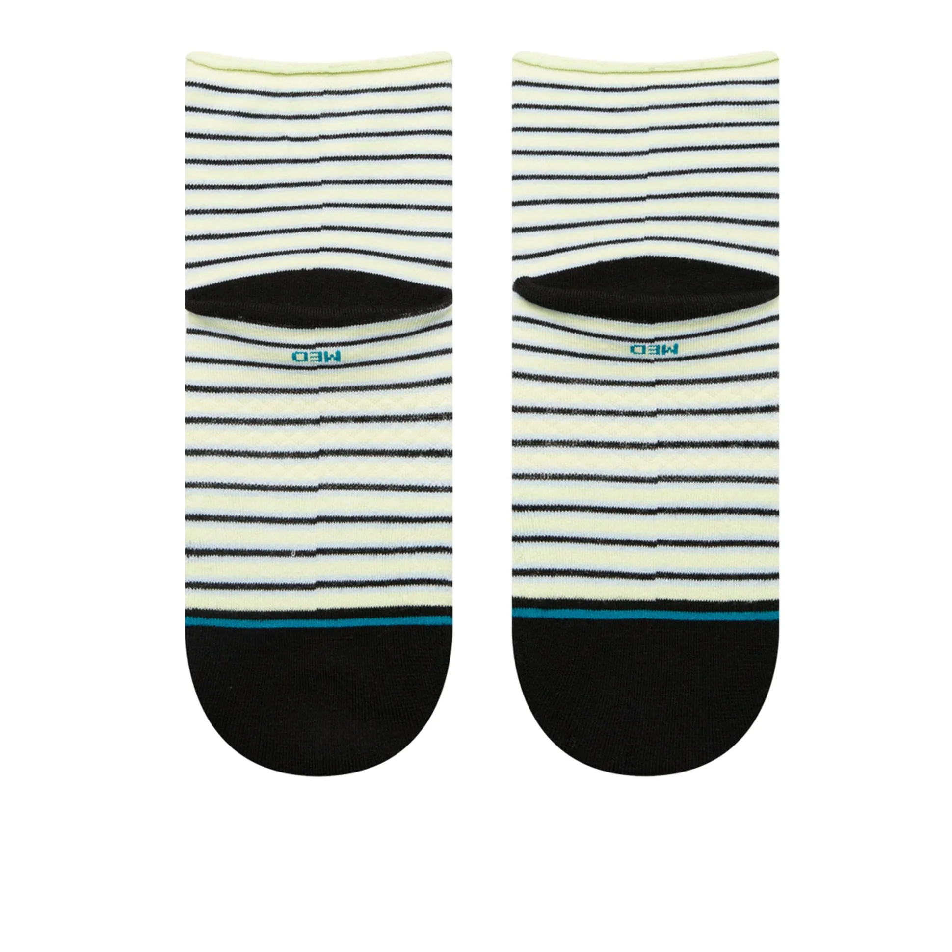 Online Wmns Blue Fade Quarter Socks Women Socks & Underwear