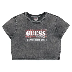 Hot Wmns Go Raelyn Grid Crop Baby Tee Women T-Shirts & Long Sleeves