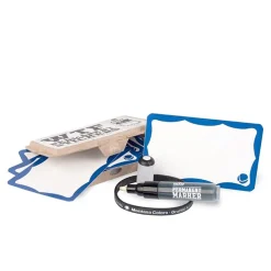 Cheap wtf permanent sticker set - blue frame Sticker